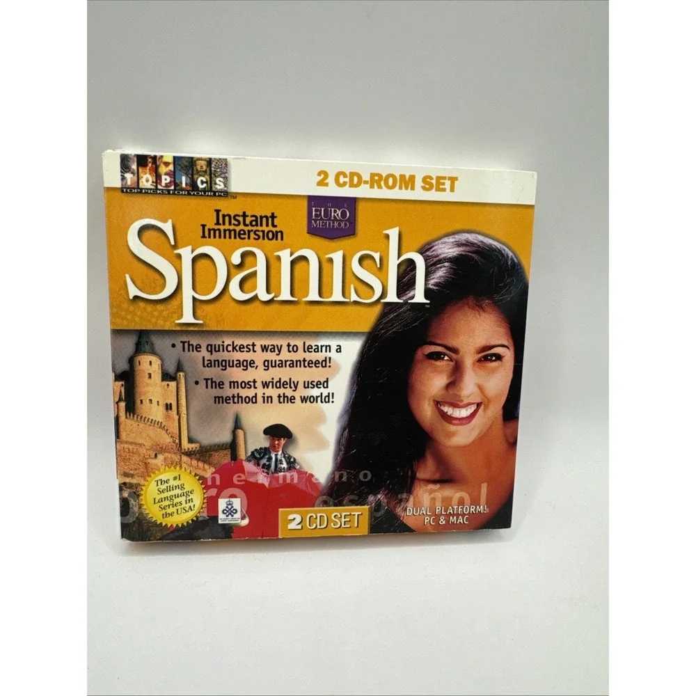 Instant Immersion‎ Spanish, 2 CD Rom Set,Dual Platform PC & Mac